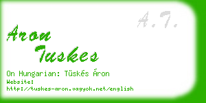 aron tuskes business card