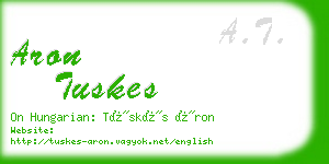 aron tuskes business card